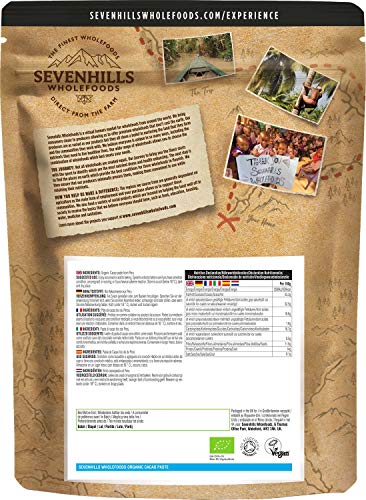 Sevenhills Wholefoods Pasta De Cacao (Licor, Masa) Orgánico, Obleas, 1kg