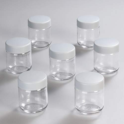 Severin EG 3517 - Vasos de repuesto para yogurtera con tapa, 8 unidades
