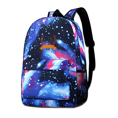SFGHM Vajilla Orejas de Trigo Starry Sky Bolso de Hombro Escolar para Adolescentes Mochila de Escuela Intermedia