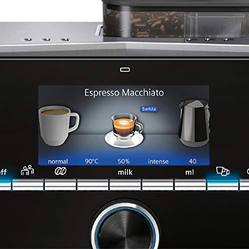 Siemens TI9553X1RW Cafetera Superautomática, 1500 W, 1.7 litros, Plástico, Acero