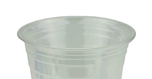 SIGNATURE PACKAGING Tazas de batido de plástico fuerte con tapas de domos - tazas de batido - ideal para batidos, batidos de leche y bebidas gruesas - 50 paquete de 16 oz