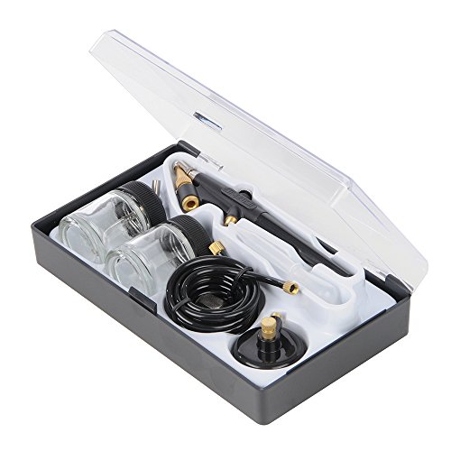 Silverline 380158, Aerógrafo para manualidades con 6 piezas, 22 ml