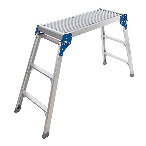 Silverline 537366 Plataforma de aluminio, Plata