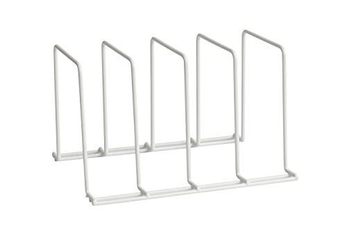 simplywire - Soporte Bandejas de horno, bandejas y tablas - Portapentole - Organizador de Cocina - Blanco