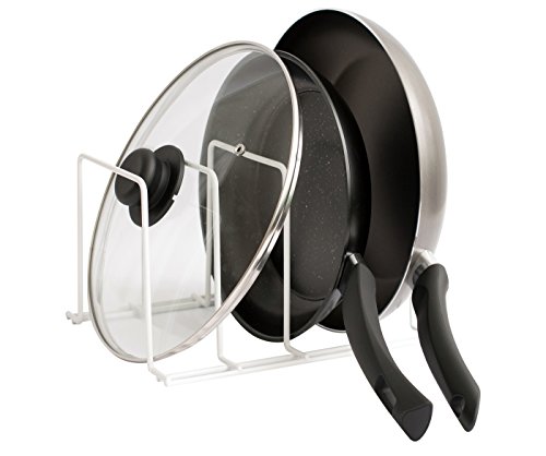 simplywire - Soporte Bandejas de horno, bandejas y tablas - Portapentole - Organizador de Cocina - Blanco