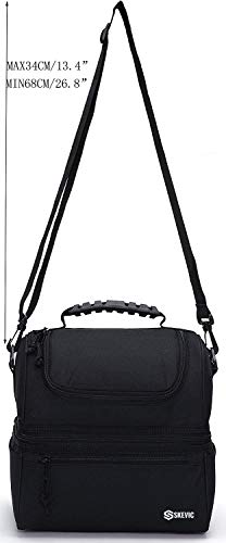 Skevic Bolsa Termica Porta Alimentos - Nevera Termica para Llevar Comida - Bolsa Almuerzo, Bolsa Isotermica, Bolsa Comida Trabajo Playa Picnic Camping Nevera Portatil Pequeña con Aislamiento Termico