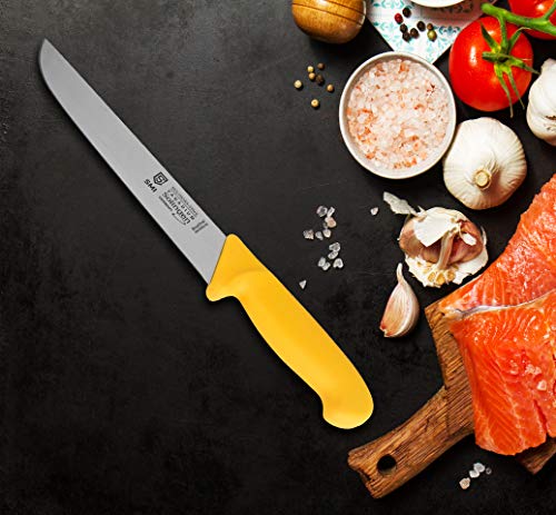 SMI - 8" Solingen cuchillo de carnicero profesional, cuchillo de cocina, utensilios de cocina acero inoxidable