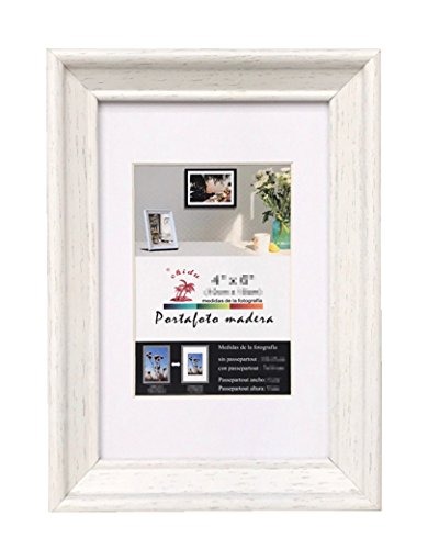 Solagua Marco de Foto Madera Portafotos Vintage Marcos de Fotos para Decoración (24 x 30 cm, Beige)