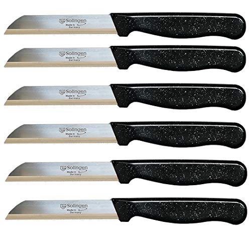 Solingen - Cuchillo de cocina (hoja dentada, filo ondulado), Modelo 5., 12 Stück