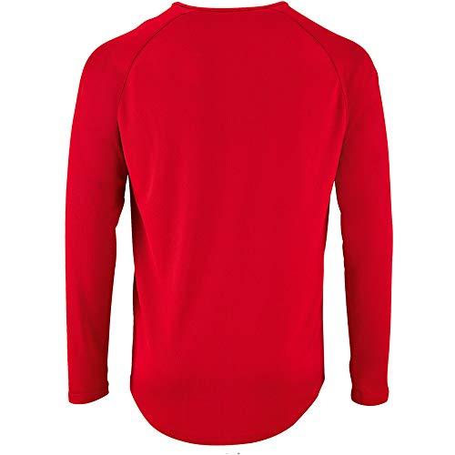SOLS Camiseta de Manga Larga Modelo Performance Para Hombre (XL/Amarillo)