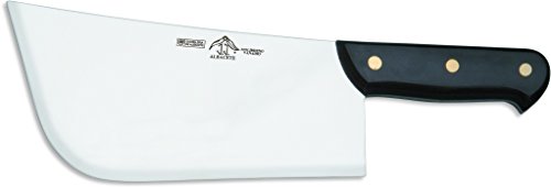 Sonpó Online - Modelo HACH1 - Hachuela profesional de 24.5 cm - Mango negro de polietileno y hoja de acero inoxidable de 4 mm de grosor.