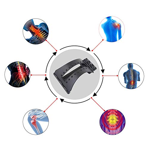 Sooiy Camilla de Masaje de Espalda Magia Equipos de Fitness Tramo Relax Aparearse Soporte Lumbar Camilla el Alivio del Dolor de la médula Herramienta del Cuidado Personal quiropráctica Masaje