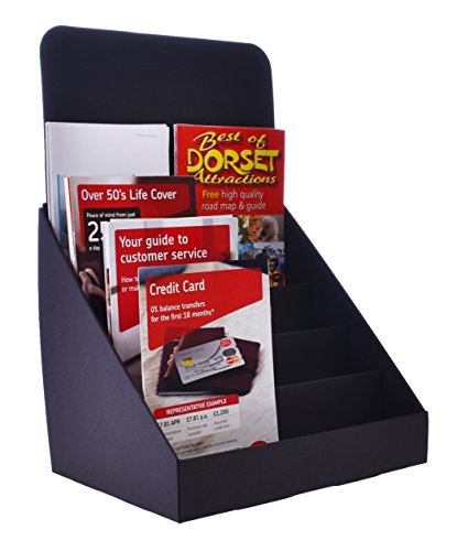 Soporte de muestra de cartón, paquete de 50 unidades, de la marca Stand-Store, color negro 12" Wide