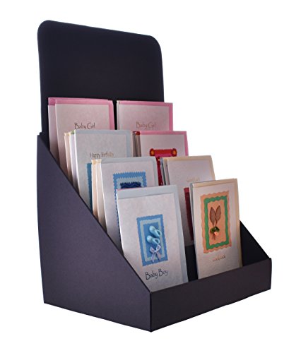 Soporte de muestra de cartón, paquete de 50 unidades, de la marca Stand-Store, color negro 12" Wide