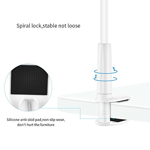 Soporte para teléfono móvil, lonzoth Teléfono Móvil Soporte Cuello de cisne Soporte universal Soporte para iPhone Smartphone Teléfono Móvil (Phone Stand|White)