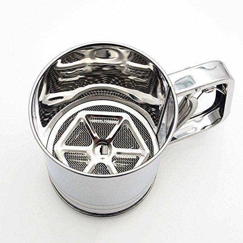 Space Home - Tamizador Cribador de Harina - Inox - 500 g