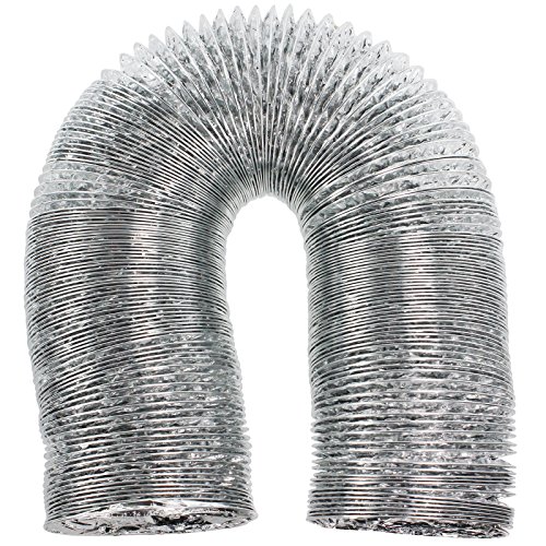 Spares2go Manguera De Ventilación Flexible de aluminio 5 m tubo de escape para KitchenAid aire acondicionado (4 "/100 mm)