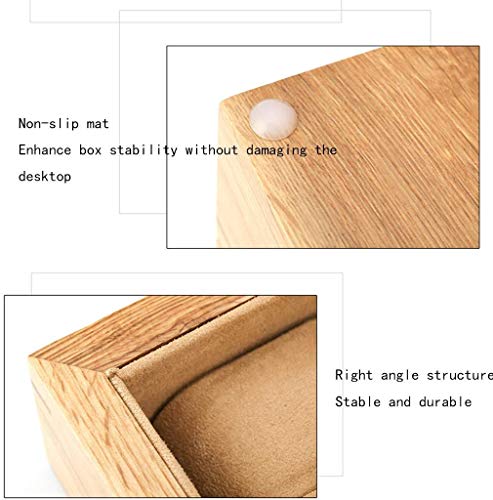 SPORETE Caja de Madera, Reloj Caja de Almacenamiento, exhibición del Reloj Caja de la Caja de Regalo con Suave Interior Retro Cinco Posición,Marrón