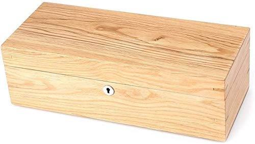 SPORETE Caja de Madera, Reloj Caja de Almacenamiento, exhibición del Reloj Caja de la Caja de Regalo con Suave Interior Retro Cinco Posición,Marrón