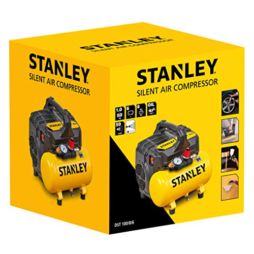 Stanley B2BE104STN703 Compresor silencioso, 750 W, 230 V, Giallo