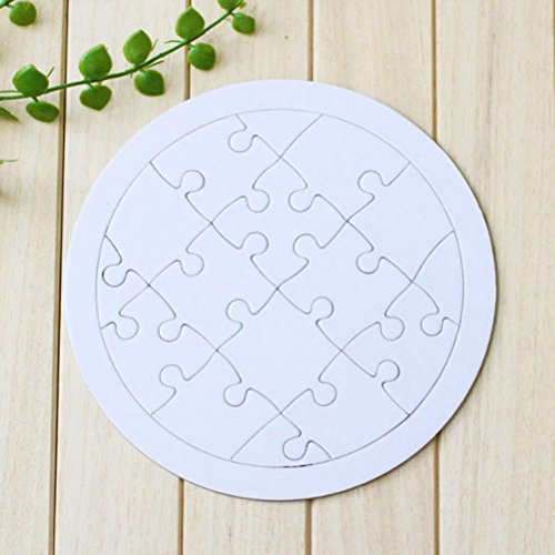 STOBOK 4pcs niños para Colorear Puzzle en Blanco Bricolaje Rompecabezas de Papel Rompecabezas