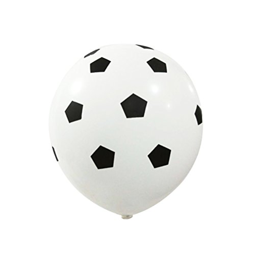 STOBOK Globos de látex Redondos, patrón de fútbol, Fiesta de cumpleaños, decoración para niños, Juguetes, 12 Pulgadas, 20 Piezas
