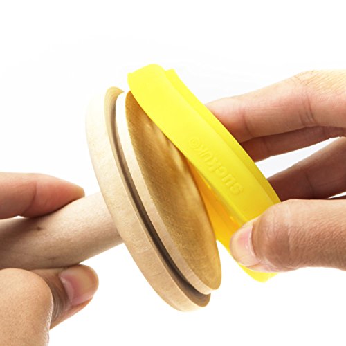 SUCK UK Estampador Personalizable para Galletas, Silicona, Yellow, 9.3 cm