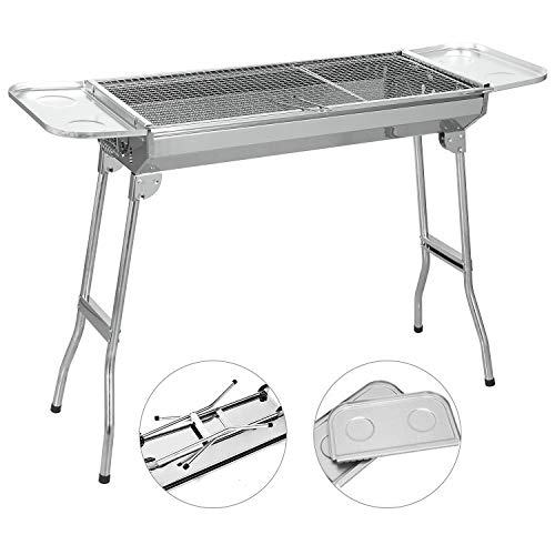 SunJas Barbacoas Portátiles Asador Portátil Caja de Barbacoa al Aire Libre