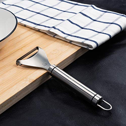 Supkitdin Pelador Giratorio Pelapatatas de Acero Inoxidable - Pelador de Verduras y Frutas