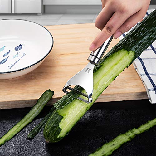 Supkitdin Pelador Giratorio Pelapatatas de Acero Inoxidable - Pelador de Verduras y Frutas