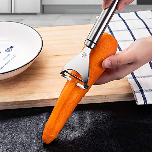Supkitdin Pelador Giratorio Pelapatatas de Acero Inoxidable - Pelador de Verduras y Frutas