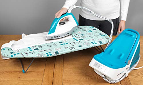 Tabla de planchar de sobremesa Beldray® LA023735SEW, 76 x 33 cm, estampado de costura
