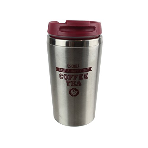 Take Away KA1175 Taza Termica Hermetica, Negro/Rojo