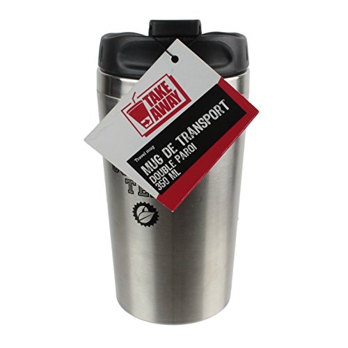 Take Away KA1175 Taza Termica Hermetica, Negro/Rojo