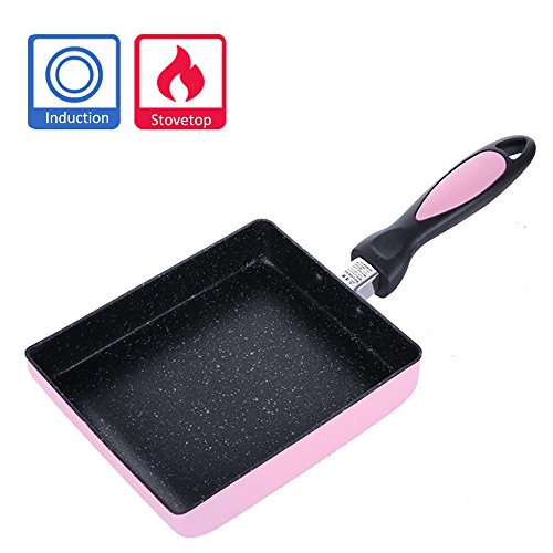 TAMUME Tamagoyaki Sarten Antiadherente Tortilla Pan, Sartén Pan de Tortilla Japonesa Rectángulo Tortilla Sarten