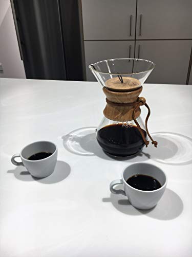 Tapa de la cubierta del calor y del polvo para Chemex verter sobre las jarras de café