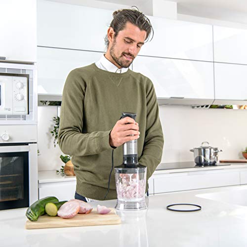 Taurus Bapi Premium Complet - Batidora de Mano, 1200 W, Bate y Pica Hiello, Agarre Ergonómico