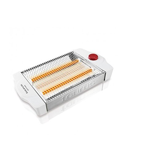 Taurus NEPTUNO 700W.Tostador Plano, 600 W, 1 Liter, 0 Decibeles, 2 Ranuras, Aluminio, Acero Inoxidable, Blanco