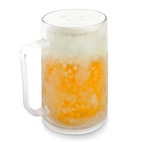 Taza de cerveza para congelar: Taza de helado Taza de helado Taza de helado Taza de enfriamiento Taza de 0,4 litros de 400 ml con paquete de hielo