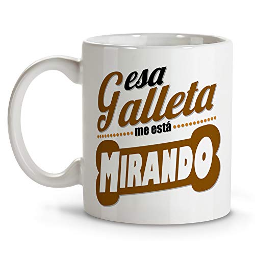 Taza Personalizada con la Foto de tu Perro o Mascota. Taza Frase Divertida. Varios diseños Disponibles. Taza Galleta.