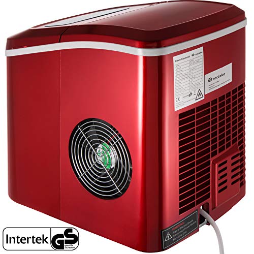 TecTake MÁQUINA DE CUBITOS DISPENSADOR DE CUBITOS PROFESIONAL - disponible en diferentes colores - (Rojo | No. 400475)