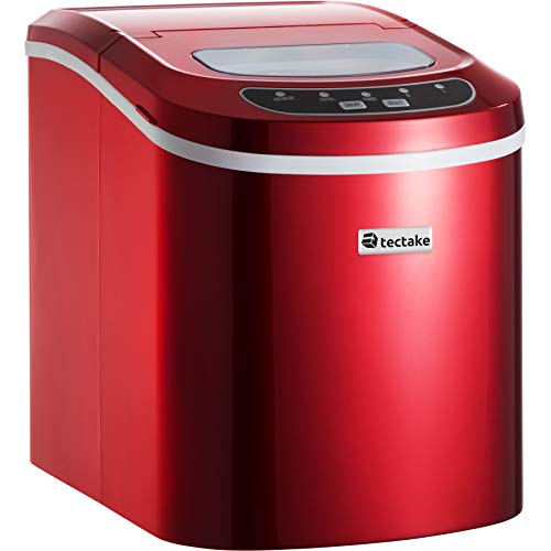 TecTake MÁQUINA DE CUBITOS DISPENSADOR DE CUBITOS PROFESIONAL - disponible en diferentes colores - (Rojo | No. 400475)