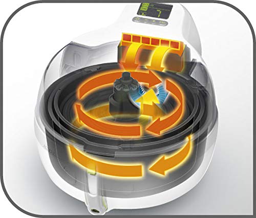 Tefal Actifry 2 In 1 Freidora De Aire Caliente, 1400 W, 1.5 kg, Cerámica, Negro 30x49x39cm