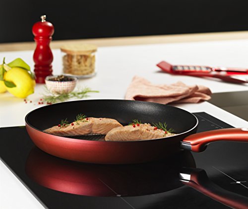 Tefal Character-Sarten, Color Rojo, Aluminio, Rouge Surprise, 30 cm de diámetro