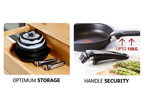 Tefal Ingenio Essential 3 Piece Frying Pan Trial Offer Set, Black