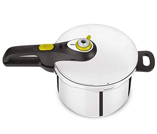 Tefal P25307 - Olla a presión, Acero Inoxidable/plástico, Negro, 22 cm, 6 L
