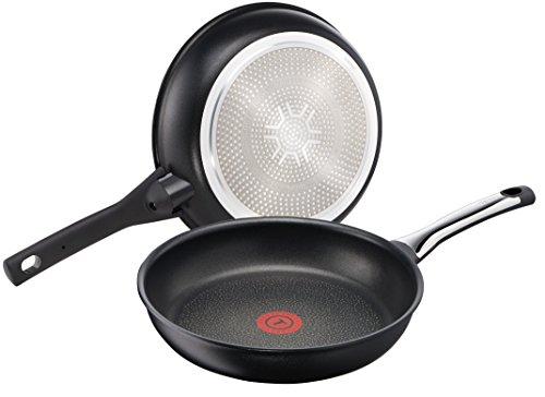 Tefal Sartén Talent Pro E4400685, 28 cm de diámetro, Aluminio, Negro