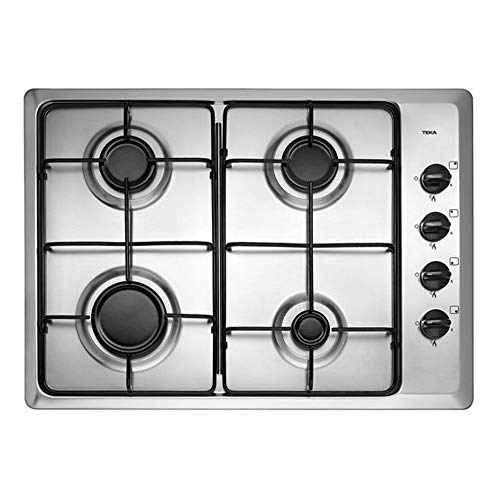 Teka HLX 50 4G AL - Placa (Incorporado, Gas Butano, Plata, Giratorio, 7500W, 60 cm)