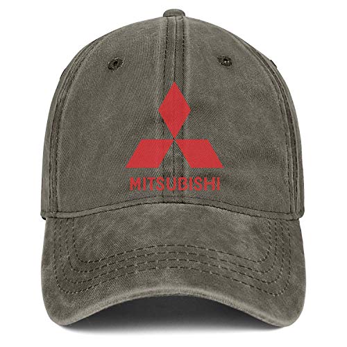 Tengyuntong Gorra de Vaquero Unisex Mitsubishi- Gorra de béisbol Ajustable Suave Vintage