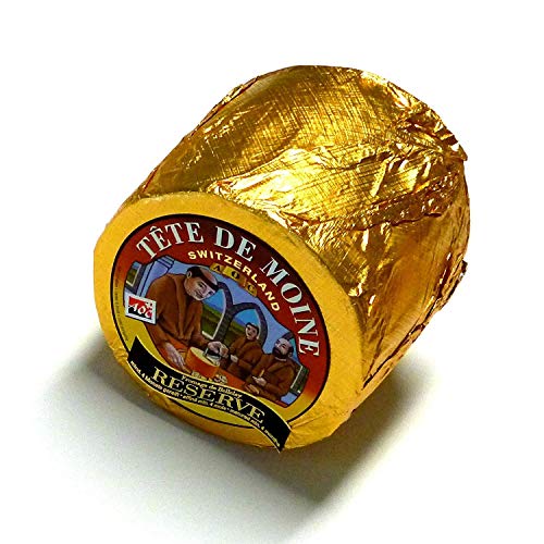 Tete de Moine Classic y Reserva Queso Cabeza de Monje 1600g - 2x Quesos Enteros para Girolle Rebanador de Queso
